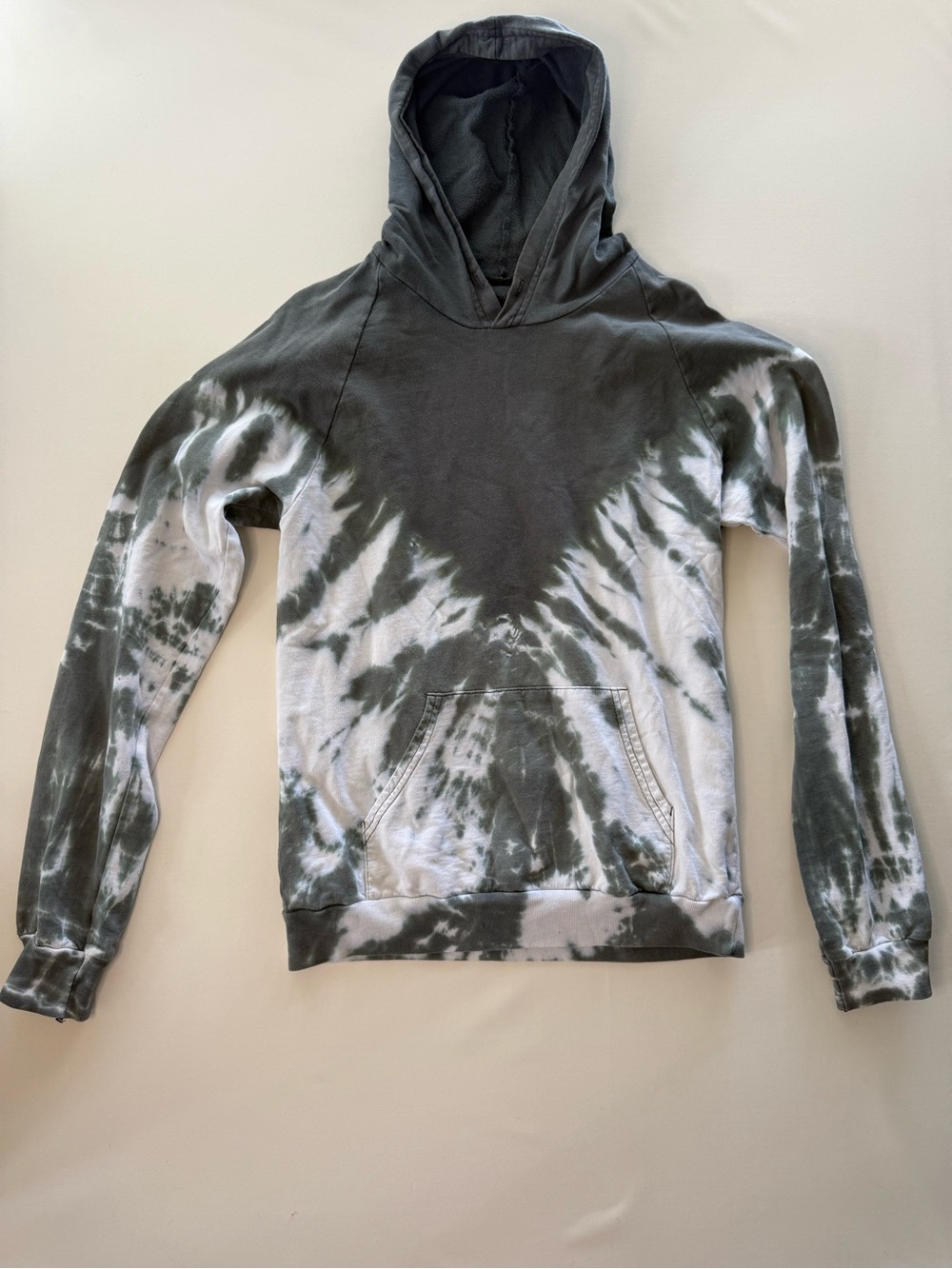 American Apparel Gray Tie Dye Hoodie Size Small